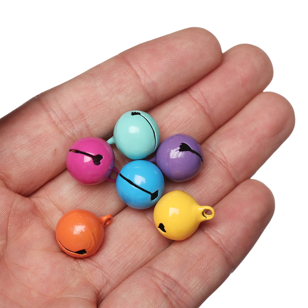 10 шт. колокольчики рождественские украшения красивые металлические бусины