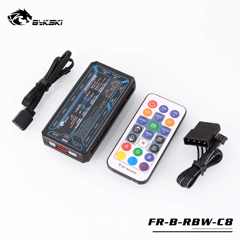 Bykski FR-B-RBW-C8 полосы пропускания(5v 3pin) освещение контроллер синхронизации для Bykski для RBW освещение синхронизации к материнской плате