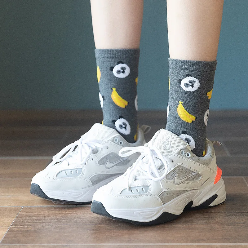 

Streetwear Fruit Happy Animal Pet Men Women Cute Girls Cherry Funny Socks Short Socks Embroidery Cotton Casual Kawaii Socks