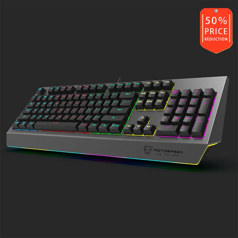 

MOTOSPEED CK99 RGB Mechanical Keyboard All Key Anti-ghost 12 Lighting Effects Cherry Red Switch - Cherry Red Switch