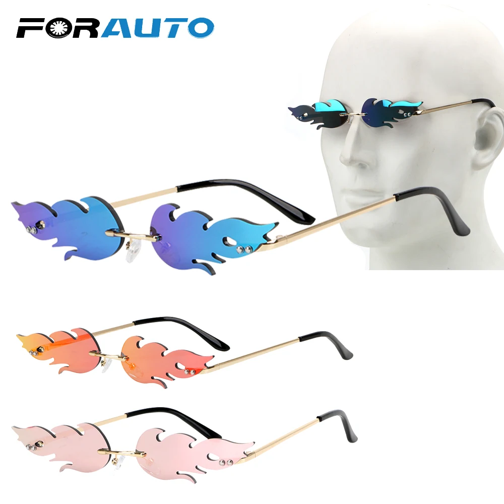 FORAUTO огонь солнцезащитные очки для вождения автомобиля УФ 400 без оправы солнечные