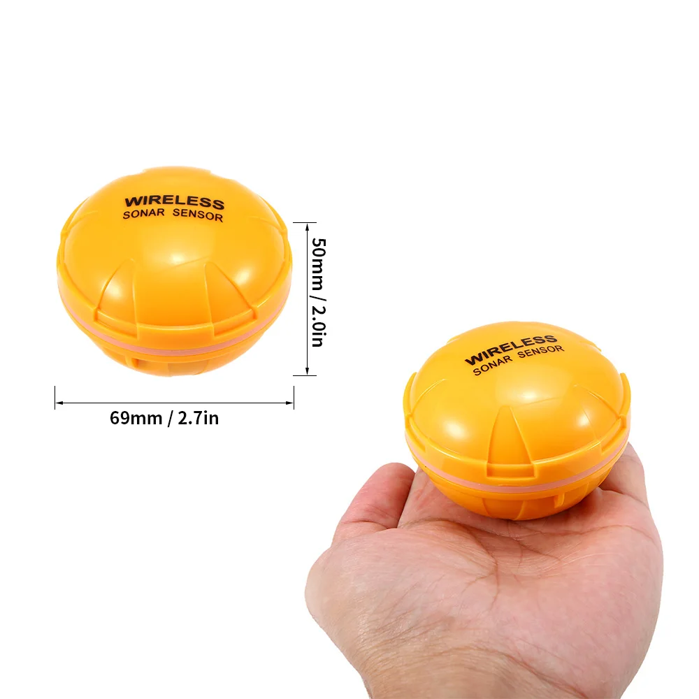 Портативный Беспроводной удаленный рыболокатор на глубину 36 м/118футов эхолот с