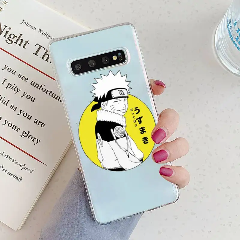 

Cute Japan Anime Naruto Phone Case Transparent for Samsung A71 S9 10 20 HUAWEI p30 40 honor 10i 8x xiaomi note 8 Pro 10t 11