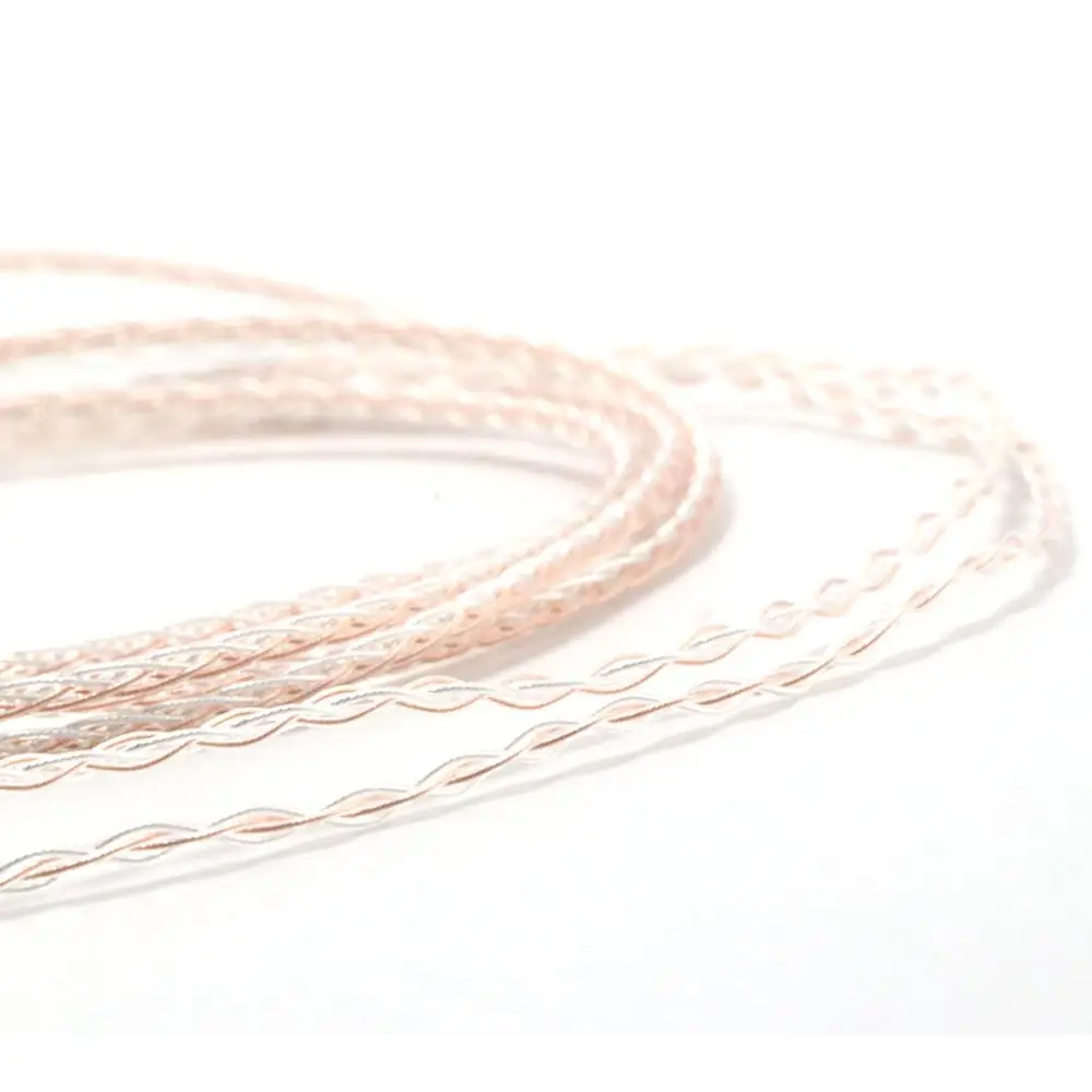 Haldane 4pin XLR Balanced Single Crystal copper Sivler Mix Replacement Headphones Upgrade Cable for Meze 99 Classics/Focal Elear |