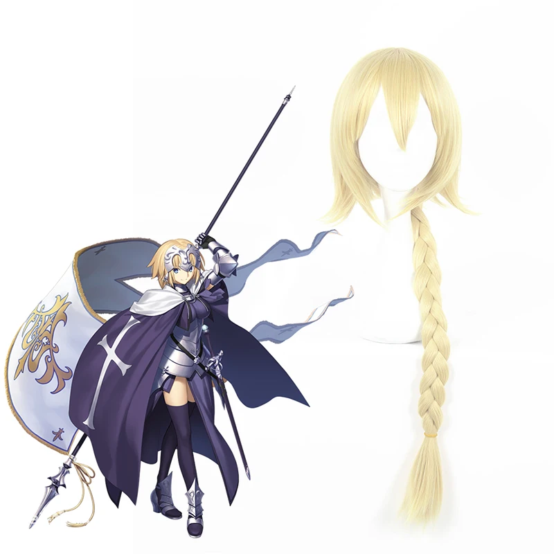 

Hot Anime Fate/Apocrypha Cosplay Wigs Joan Of Arc Cosplay Heat Resistant Synthetic Wigs Halloween Carnival Party Women Wigs