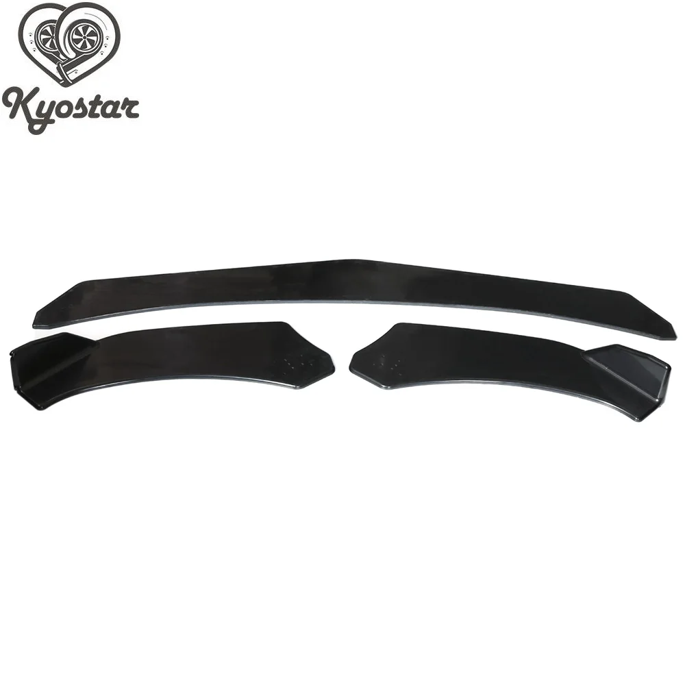 Универсальный передний бампер спойлер для губ ABS Sopiler 3 шт. Подходит Audi Ford BMW Honda