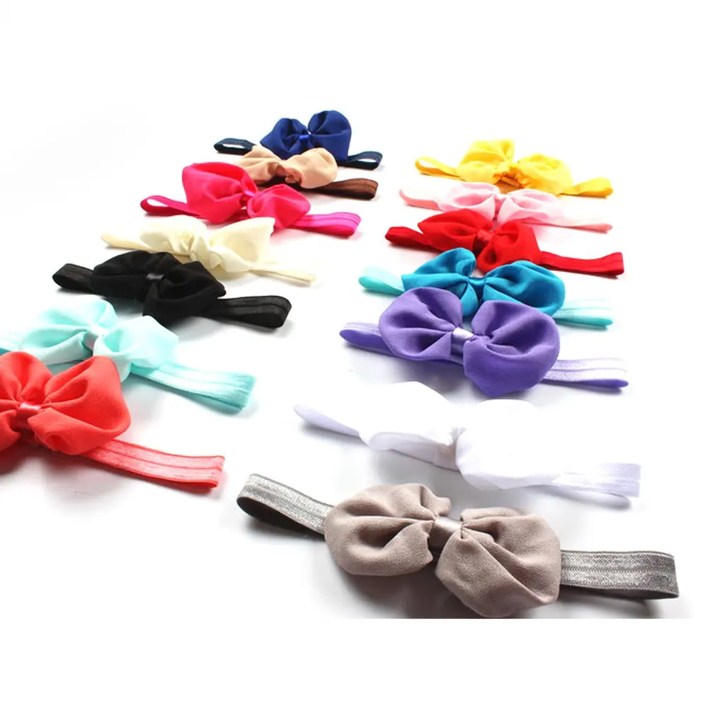 

x-18013 New Baby Knit Crochet Top Knot Elasticturban Headband Baby Head Wrap Hair Bands Ears Warmer Baby Headband Accessories