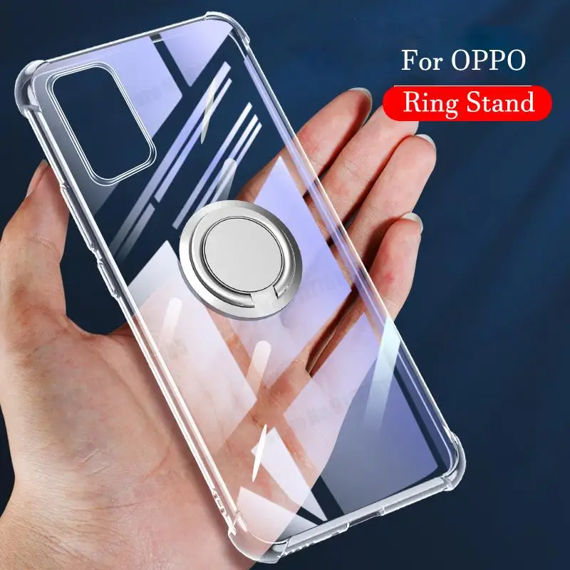 Прозрачный противоударный чехол для телефона OPPO A95 A94 A54 A74 A93 A55 73 A72 A53 5G A54 A35 A73 4G