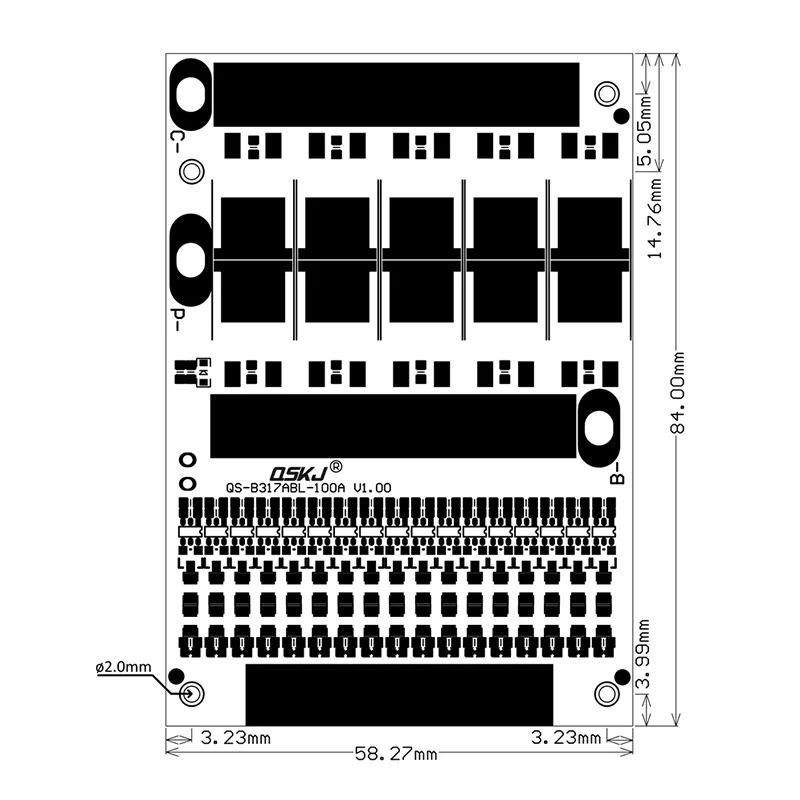 BMS 6S до 17S 50A 4,2 V балансировка 10S 17S BMS литий-ионная батарея 18650 Lipo Защитная печатная плата PCM сменный балансир