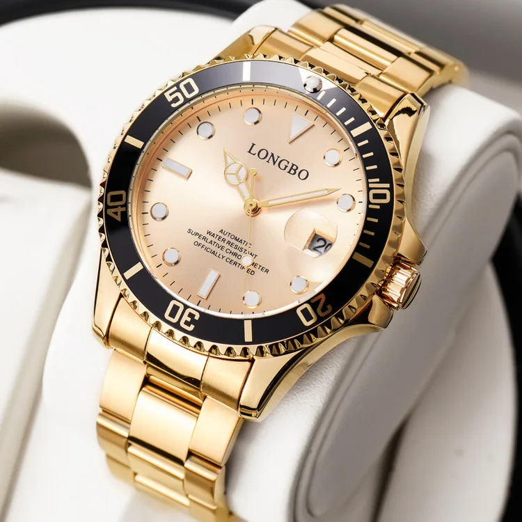 

Longbo Water Ghost series mechanical watch men's business fully automatic movement waterproof mechanical men's Watch