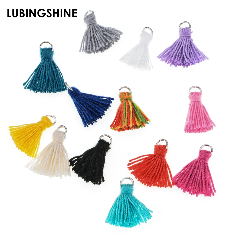 Разноцветные хлопковые шелковые кисточки для сплава Подвесные серьги