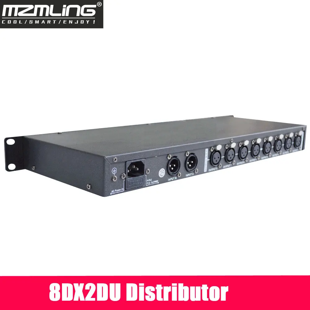 8DX2DU дистрибьютор DMX512 разделитель усилителя сигнала для подвижной головки