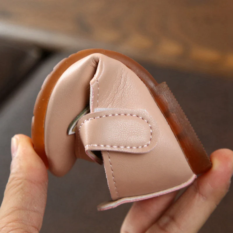 

Autumn Baby Girl Anti-Slip Casual Walking Shoes Cute Pearl Design Sneakers Soft Soled First Walkers