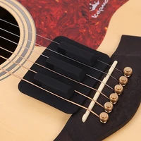 1 pcs guitar mute pad classical acoustic guitar silencer guitar practice mute pad musical guitar accessory black