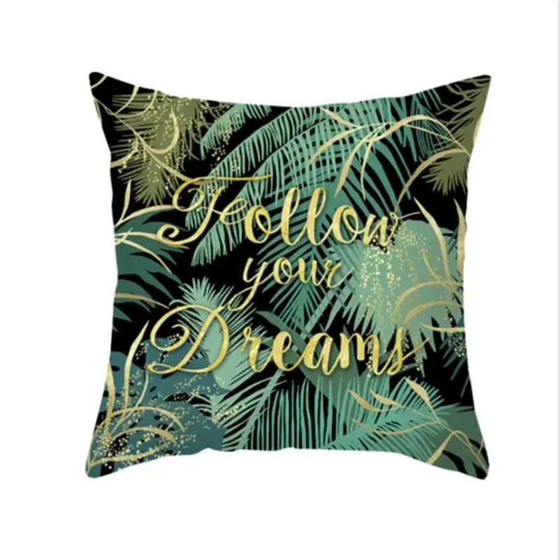Tropical Plants Pattern Decorative Cushions Pillowcase Polyester Cushion Cover Sofa Decoration Throw Pillow Covers cushion cover | Дом и сад