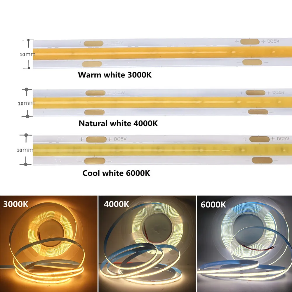 Светодиодная лента с монолитным блоком светодиодов 5 В 320 светодиосветодиодный