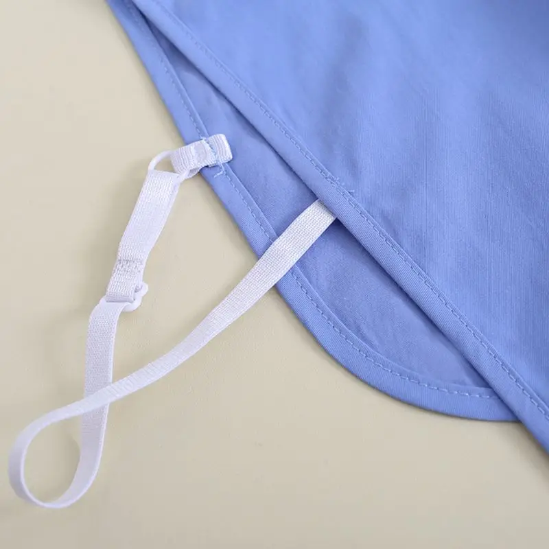 Женская Офисная простая фальшивая рубашка с воротником контрастного синего и