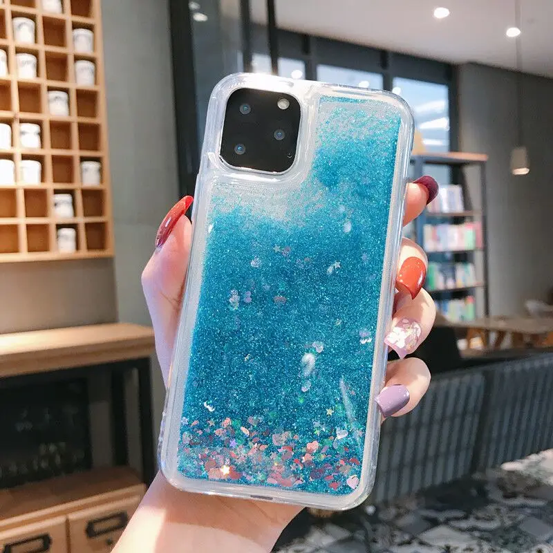 Средства мобильных аксессуаров для iphone 11pro max 11 чехол 6 6s 7 8plus xr x xs блестки зыбучий