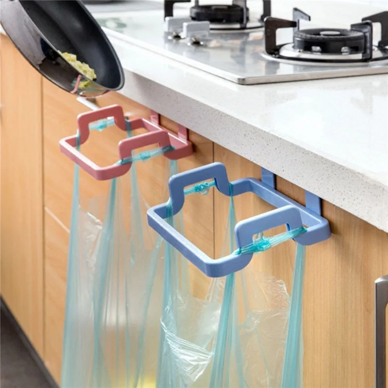 

Hanging Style Garbage Bag Holder Cupboard Door Hang Rubbish Storage Organizer Home Kitchen Accessories Cabinet Door Bag Holder