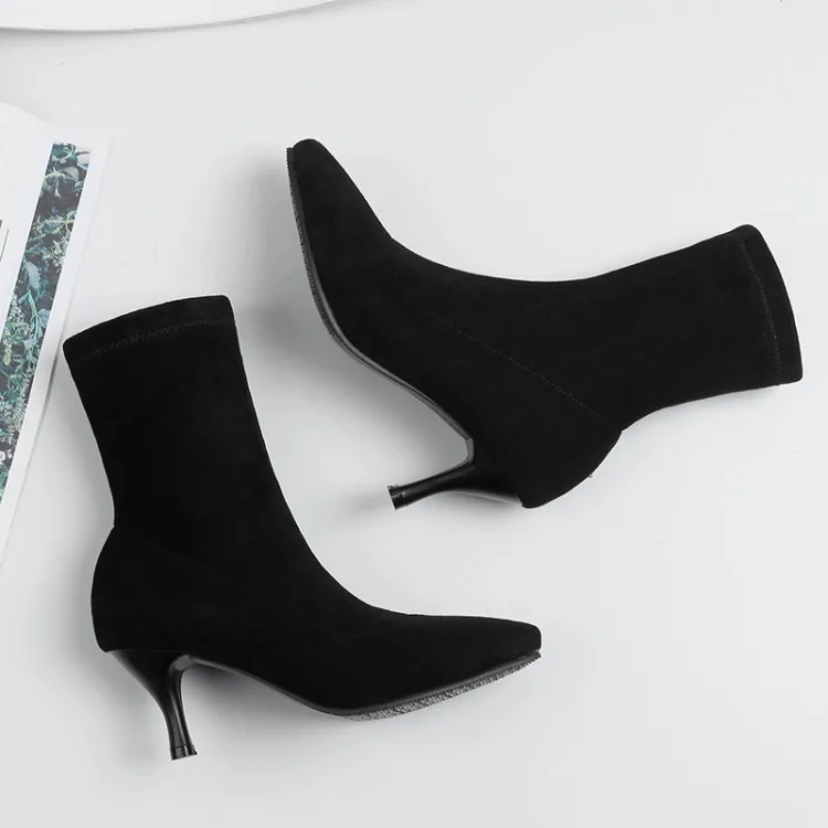 Сапоги большого размера 12 Женская обувь Женские ботильоны ботинки Однотонные с