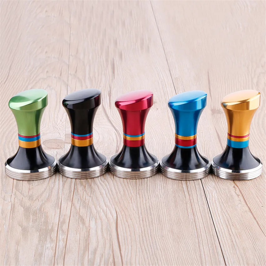 

58mm Coffee Tamper Stainless Steel Coffee Powder Hammer Flat Base Cafe Barista Tools Coffee Machine Espresso Accessories