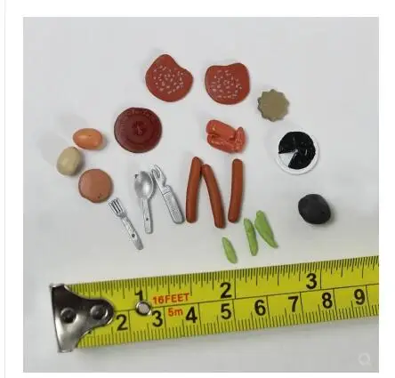 

Модель на завтрак в масштабе 1/6, хлеб, фрукты, овощи, сцена, аксессуары для корпуса 12 дюймов, сделай сам