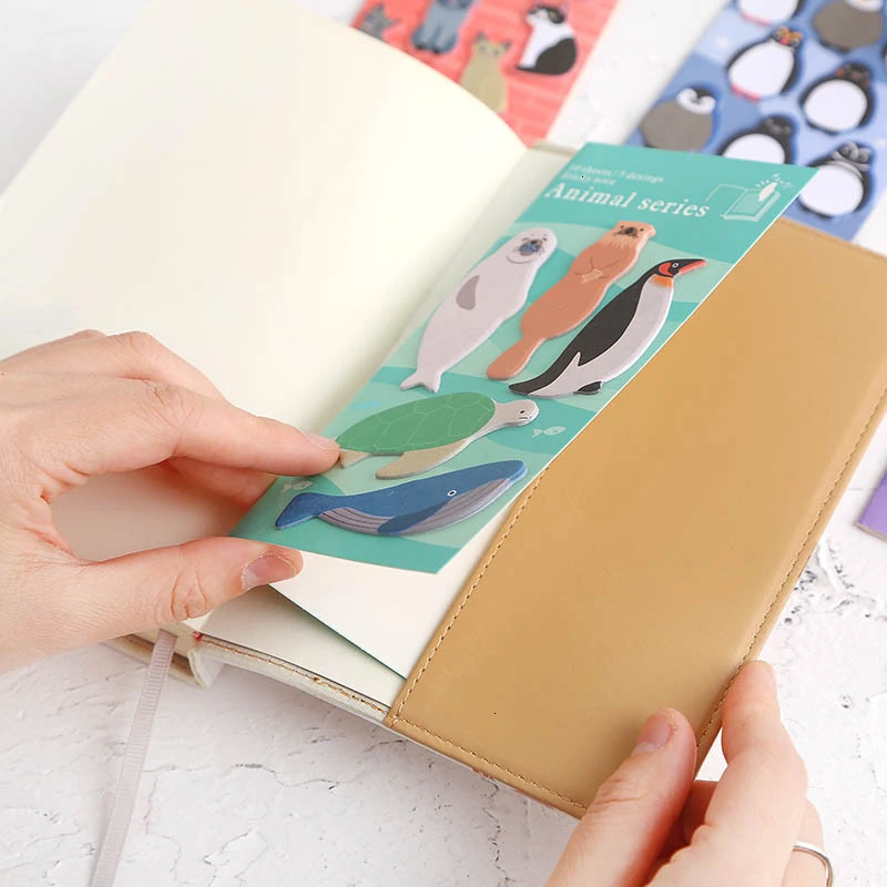 1 шт. мультфильм Блокнот милые блокноты студент бумаги для заметок на клейкой