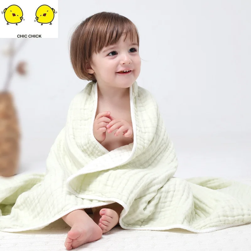 Чистый хлопок Муслин 100% детские пеленки мягкие одеяла для новорожденных Ванна