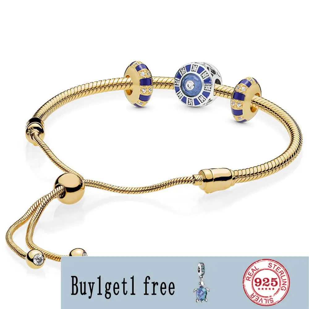 

925 Sterling Silver Summer New pan Bracelet Women's Gem Gift