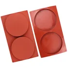 2 полости диск силиконовый формы для выпечки, кухонные принадлежности Инструменты для выпечки большая круглая силиконовая форма для шоколада