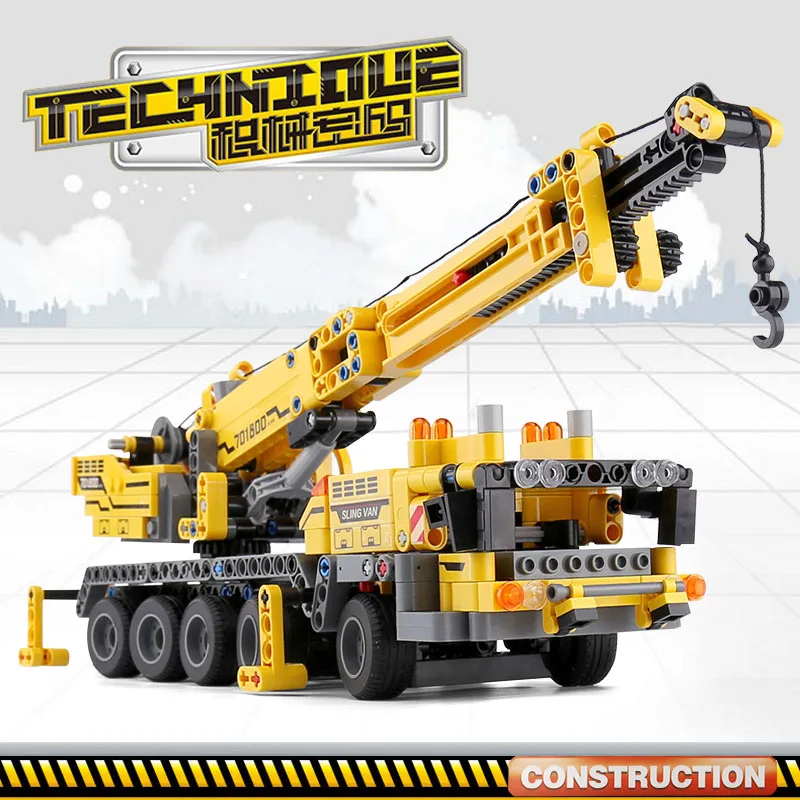 Yeshin 701800 игрушечные автомобили город инженерные строительные блоки кирпичи