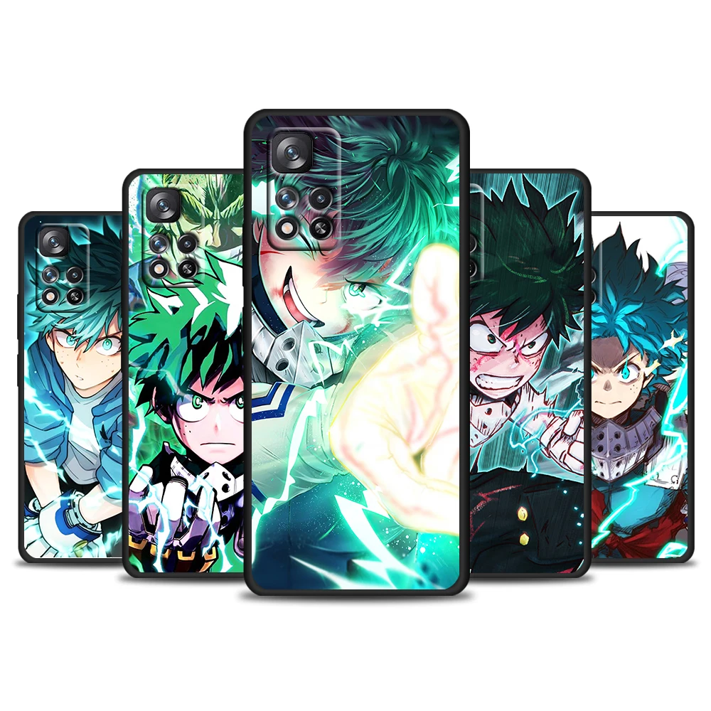 

Hot Anime My Hero Academia For Xiaomi Redmi Note 11 10 10S 9 9T 9S Pro Max 8T 8 7 6 5 4X Silicone Soft Black Phone Case