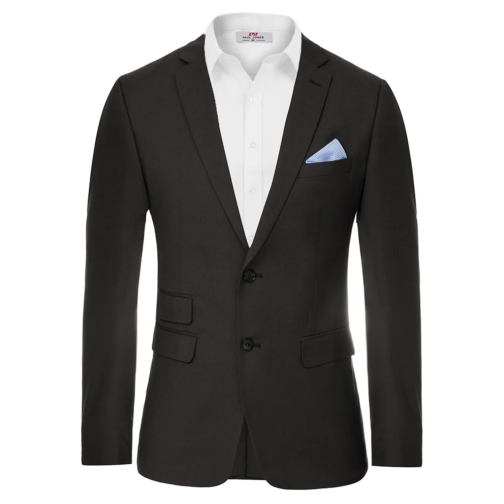Мужской блейзер с двумя пуговицами пальто карманом квадратным вырезом отворотом