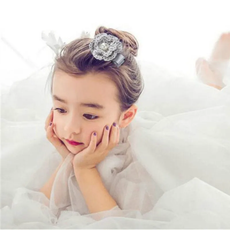 Заколки для волос Детские тканевые с бантом цветами 18 шт. | Детская одежда и обувь