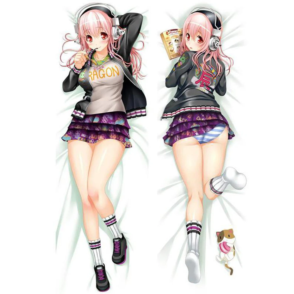 Наволочка в стиле аниме Super Sonico милое тело Otaku дакимакура мягкий подарок подушка