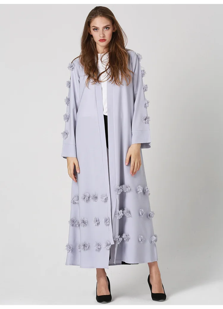 Женское вечернее платье-кардиган мусульманские турецкие платья с большими