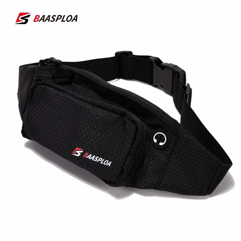 Baasploa Running Waist Bag Waterproof Sports Belt Gym Bag Phone Holder for Women Men Hold Water Cycle Run Belt Waist Pack Wallet