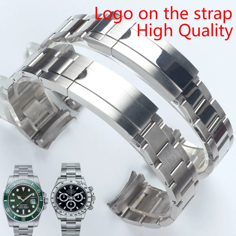 

Браслет для часов Rolexable SUBMARINER, высококачественный браслет из нержавеющей стали 20 мм 21 мм, золотой, серебряный ремешок