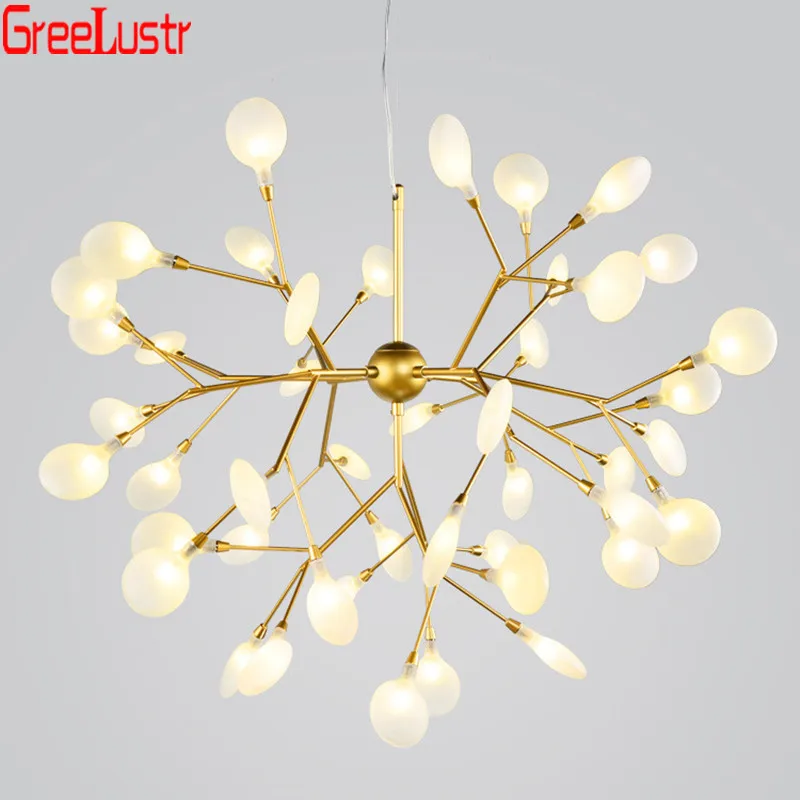 

Nordic Firefly Ceiling Chandelier Lustres Modern Tree Branch Indoor Lighting Suspension Luminaire Led Chandelier Light Fixtures