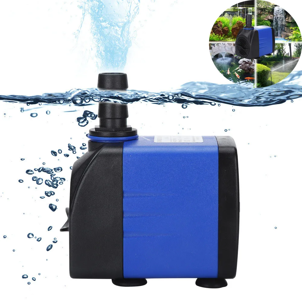 

220-240v Fountain Pump Filter Fish Pond Ultra-quiet Submersible Pump Aquarium Fountain Mini Pump Easy To Disassemble and Clean