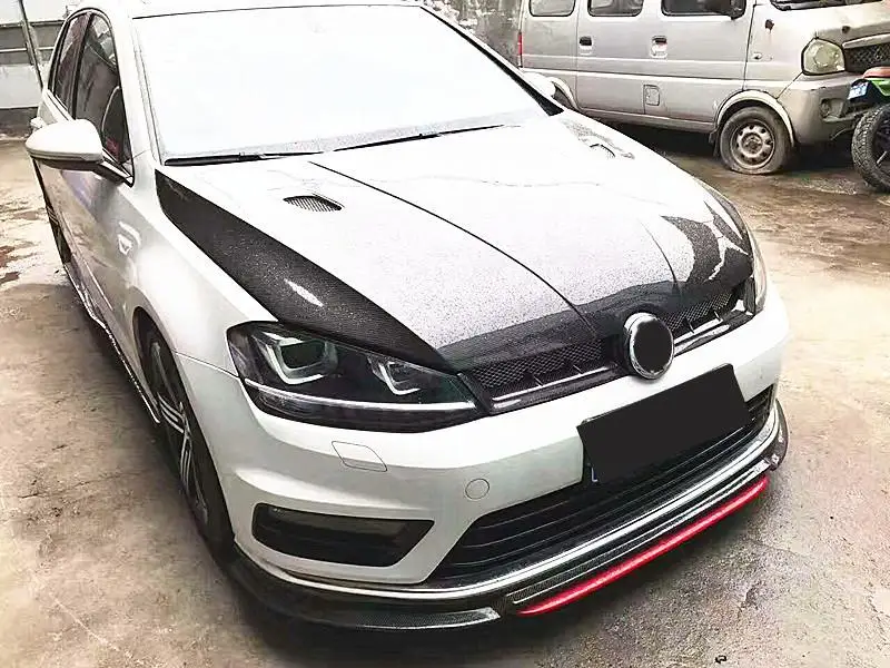 Передний бампер из углеродного волокна для Volkswagen VW Golf 7 MK7 Standard GTI R 2014 2017|Гоночные