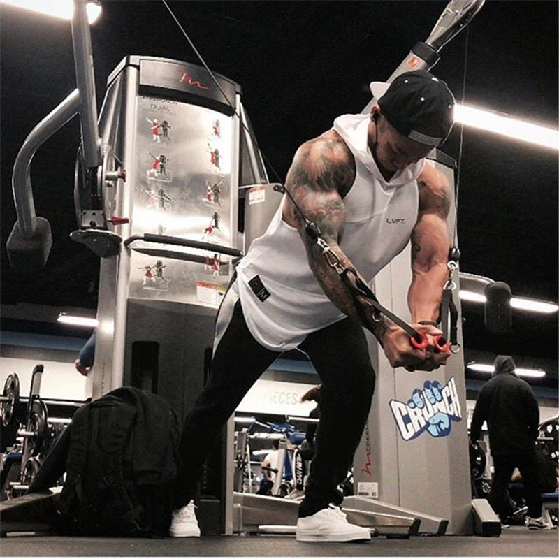 Майка Мужская Спортивная быстросохнущая с капюшоном и | одежда