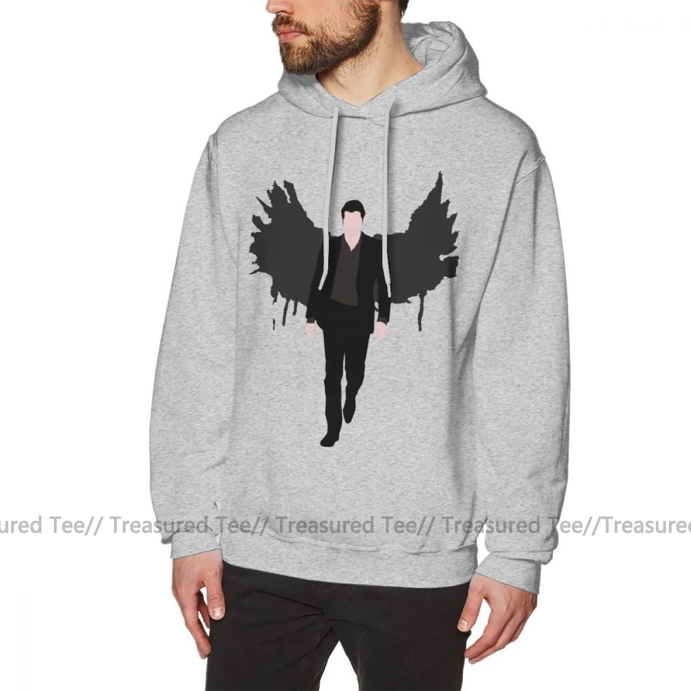 Lucifer Толстовка Lucifer Morningstar толстовки хлопок пуловер размера XXL толстовка уличная длинная мужская повседневная черная зимняя Толстовка - Цвет: Gray