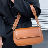 high quality vintage shoulder bags for women leather handbags designer crossbody bag girls solid color ladies messenger bag sac