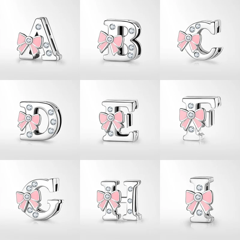 Бусы-шармы в виде букв алфавита с фианитами и кристаллами | Украшения аксессуары