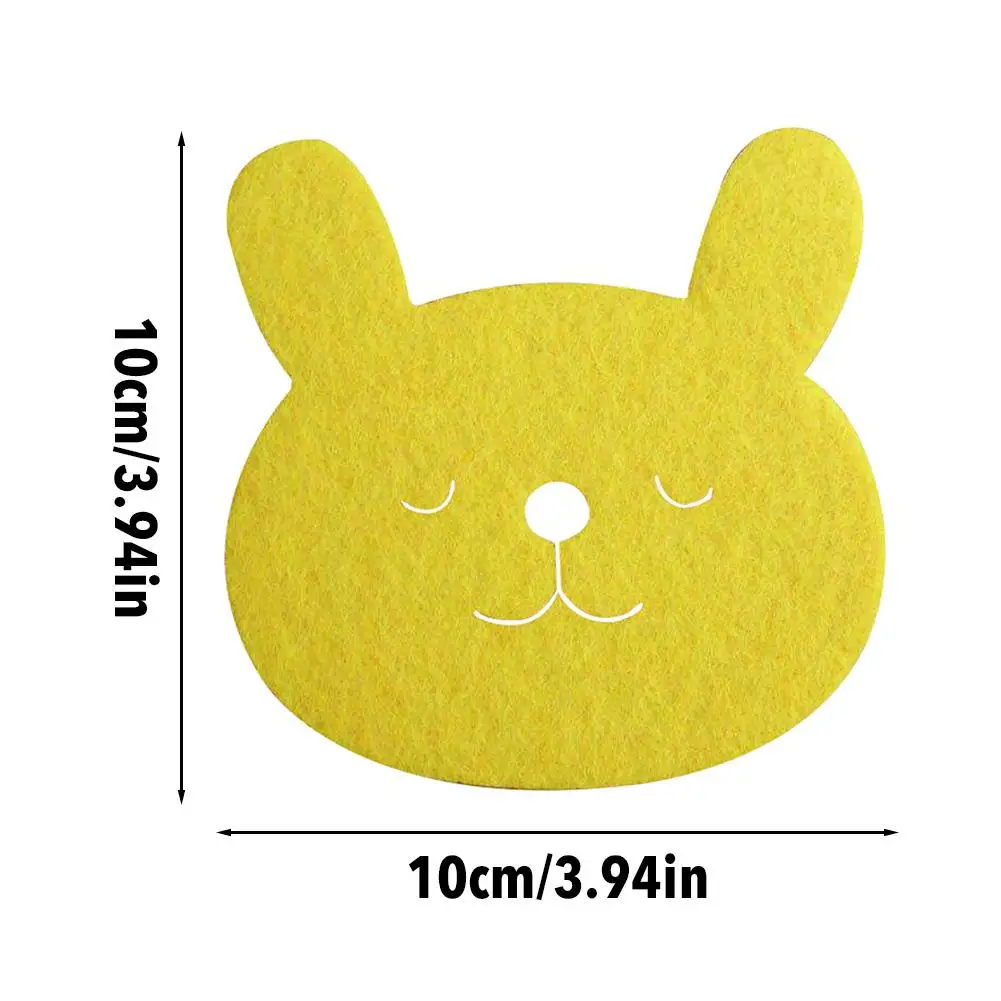 2020 новый коврик подставка с желтым Кроликом пасхальный декоративный для стола