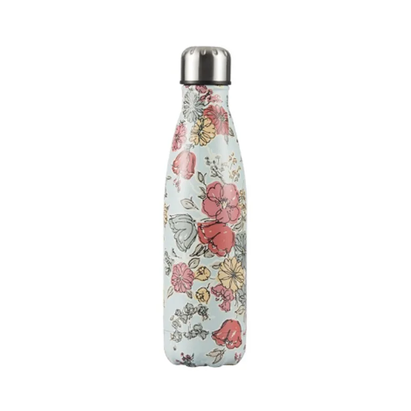 

Stainless Steel Insulated Bottle, Water Bottle Personalized Cup Stainless Steel Thermos Portable Travel Sport Bottle, 500ml