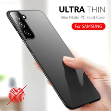 Slim Phone Case For Samsung Galaxy S21 S20 Fe Ultra S10 Plus S10e S9 S8 A51 A71 A21S A31 A41 A50 A70 Note 20 10 9 PC Hard Cover