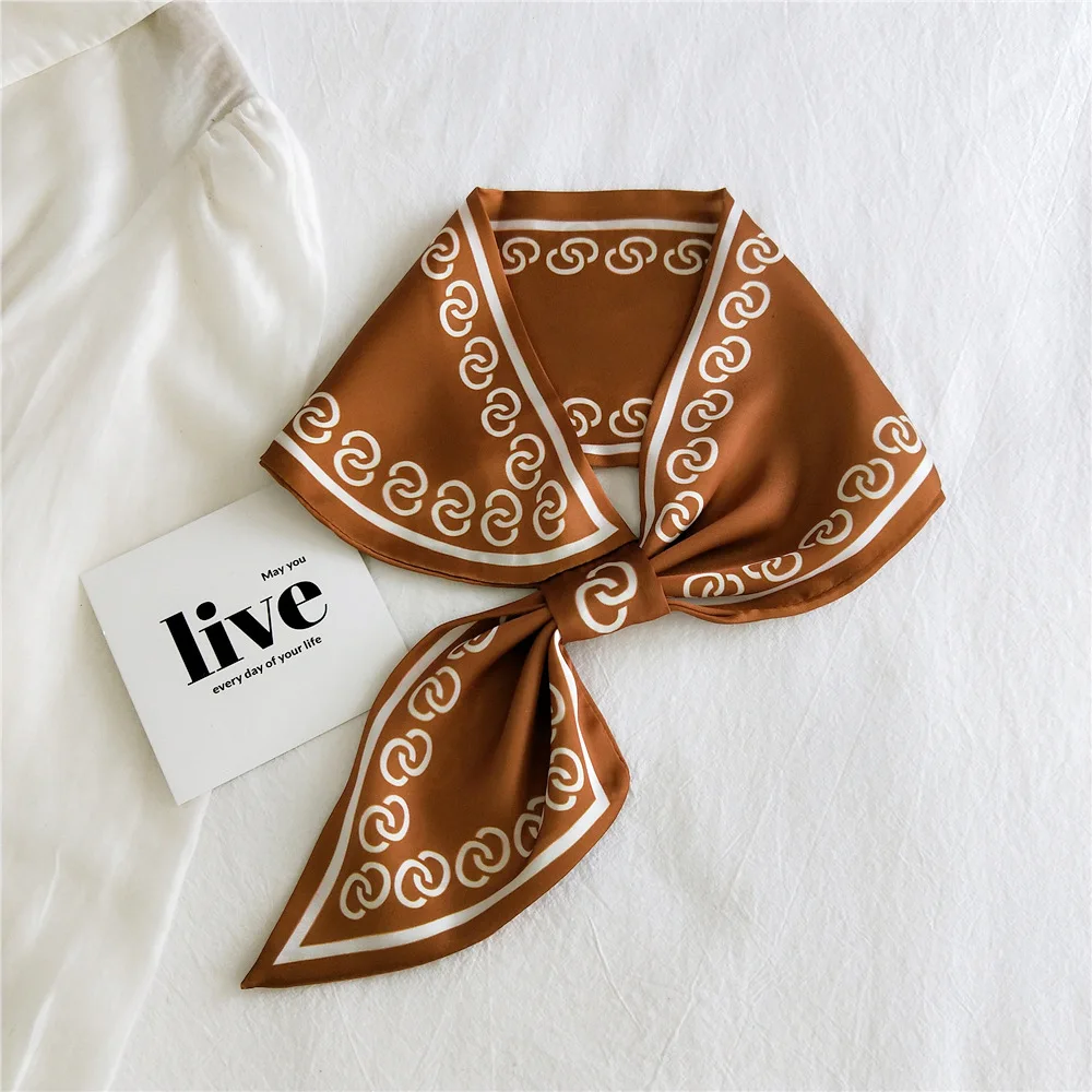 Новинка женский шейный платок бандана роскошные Брендовые женские шарфы для