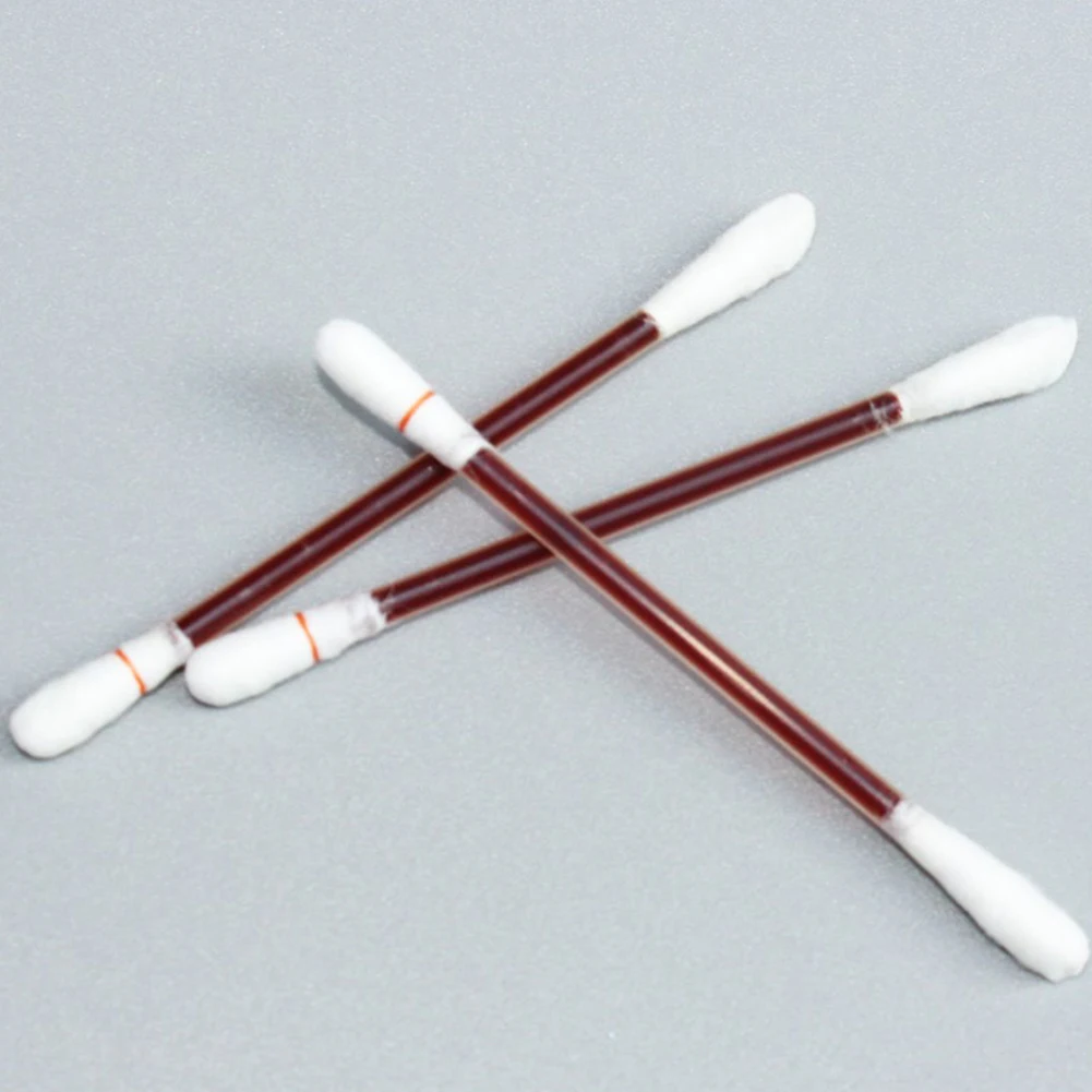

50/100pcs Disposable Cotton Sticks Antibacterial First Aid Medical Alcohol Disinfected Cotton Swabs for Wound Cleansing